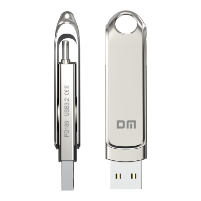 DM PD189 Metal Type-C USB 3.1 Flash Bellek 256GB - 5