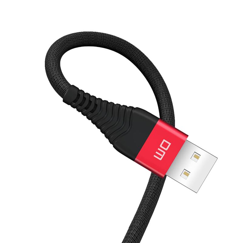 DM SL001 USB to Lightning iPhone 2.4A Hızlı Şarj ve Data Kablosu Siyah 1.2 Metre - 2