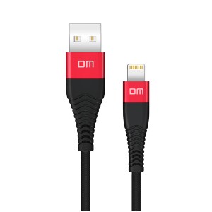 DM SL001 USB to Lightning iPhone 2.4A Hızlı Şarj ve Data Kablosu Siyah 1.2 Metre - 4