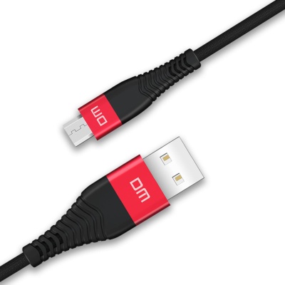 DM SL003 USB to Type-C 3A Hızlı Şarj ve Data Kablosu Siyah 1.2 Metre - 3