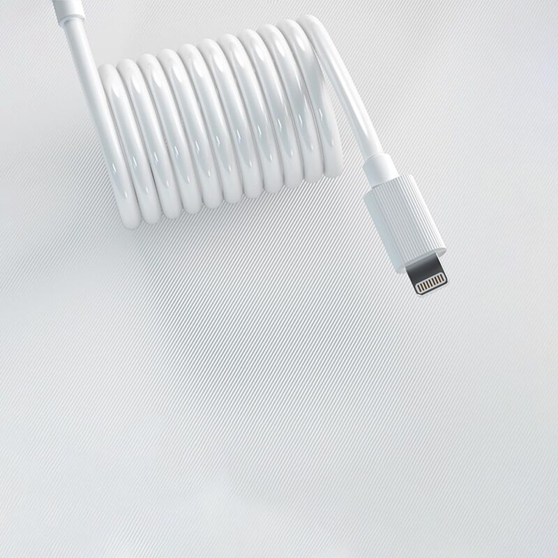 DM SL010 USB to Lightning iPhone 2.4A Hızlı Şarj ve Data Kablosu Beyaz 1 Metre - 5