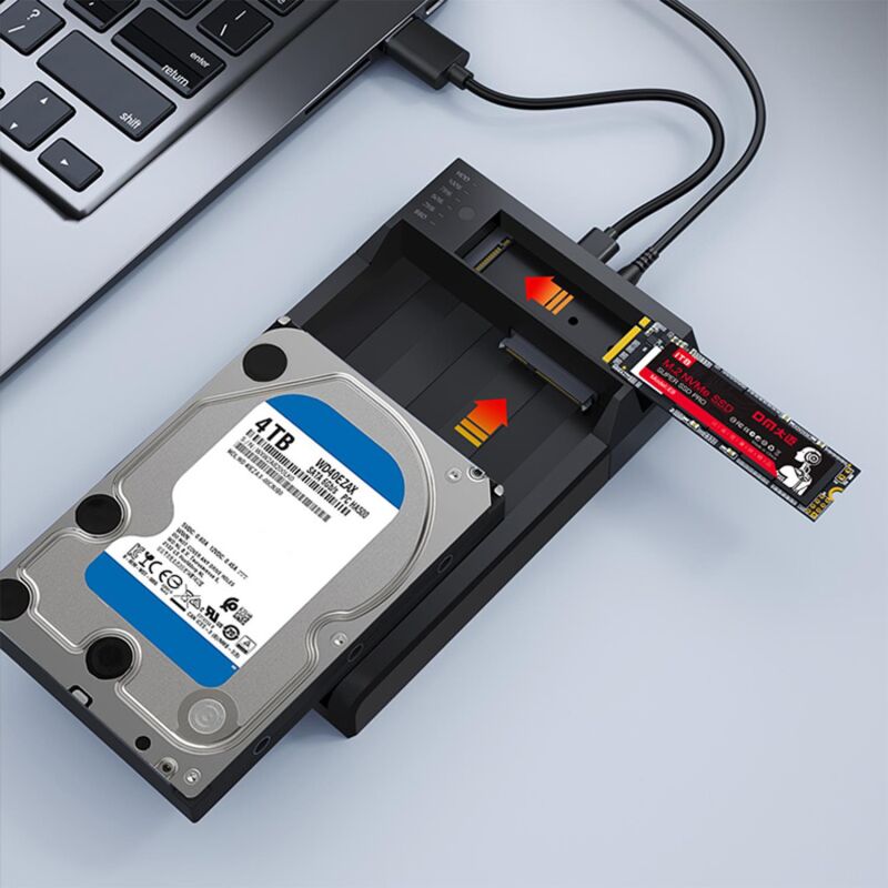 DM USB3.2 Gen2 M.2 NVMe Sata 2.5