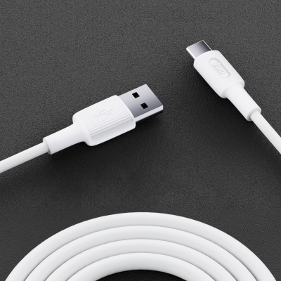 Juo 12W USB-A to Type-C Silikon Hızlı Şarj ve Data Kablosu Beyaz 2 Metre - 4