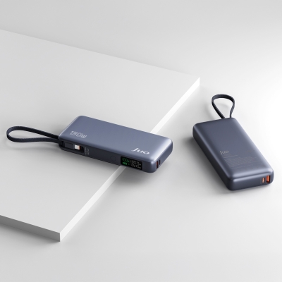 Juo 20000mAh 130W LED Ekranlı USB-A + Type-C Kablolu Powerbank Taşınabilir Hızlı Şarj Cihazı - 6