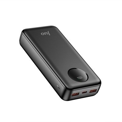 Juo 20000mAh 22.5W Dijital Led Ekranlı Taşınabilir Hızlı Şarj Cihazı Powerbank Siyah - 1