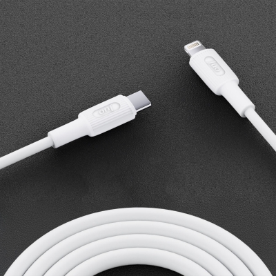 Juo 27W USB Type-C to Lightning iPhone iPad Silikon Hızlı Şarj ve Data Kablosu Beyaz 1 Metre - 4