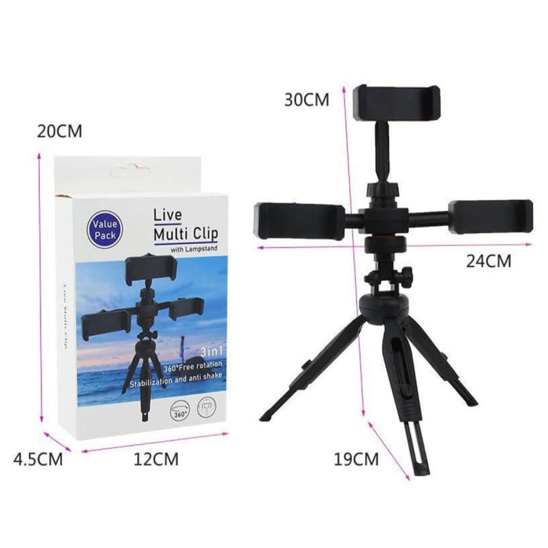 Juo 3 Pozisyonlu Yükseklik Ayarlı Telefon Tutucu Tripod - 2