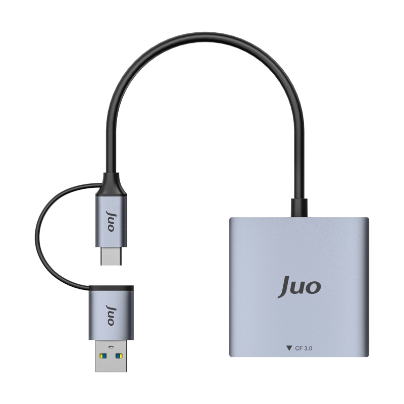 Juo USB 3.2 ve Type-C 3'ü 1 Arada SD / CF / TF Micro SD Hafıza Kart Okuyucu - 4