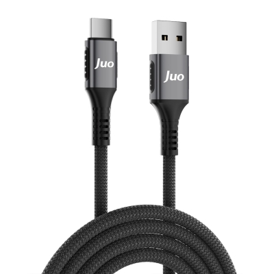 Juo 66W USB-A to Type-C Örgülü Hızlı Şarj ve Data Kablosu 1 Metre - 6