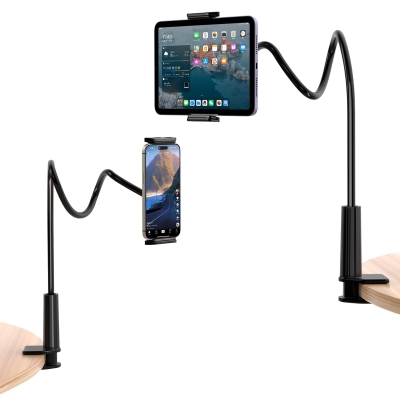 Juo 70 CM Akrobat Esnek Tablet ve Telefon Tutucu Stand Siyah - 2