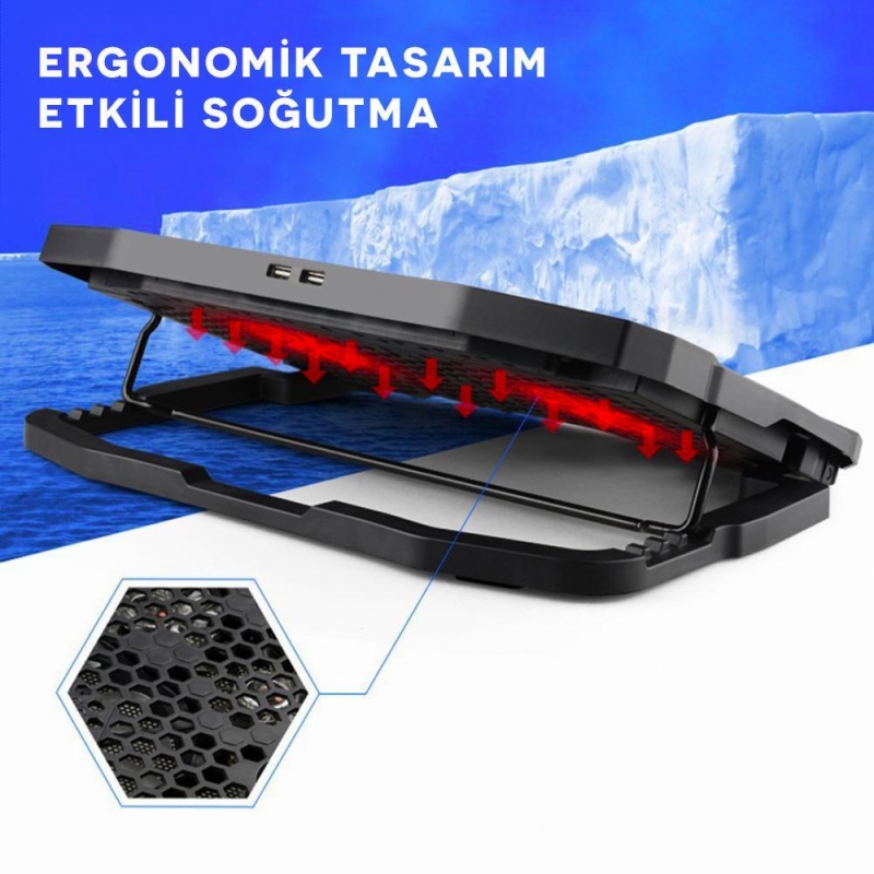 Juo C1 Led Ekranlı Notebook Soğutucu - 5