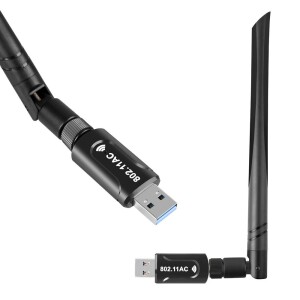 Juo DB1200AC USB 3.0 Dual Band 1200Mbps WiFi Kablosuz Alıcı Ağ Adaptörü - 1