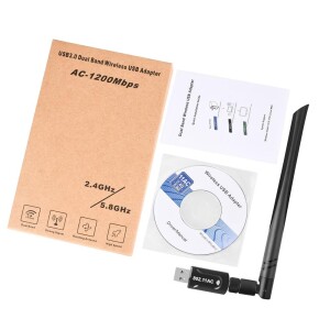 Juo DB1200AC USB 3.0 Dual Band 1200Mbps WiFi Kablosuz Alıcı Ağ Adaptörü - 8