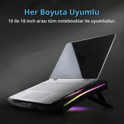 Juo GT RGB Gaming Notebook Soğutucu - 7