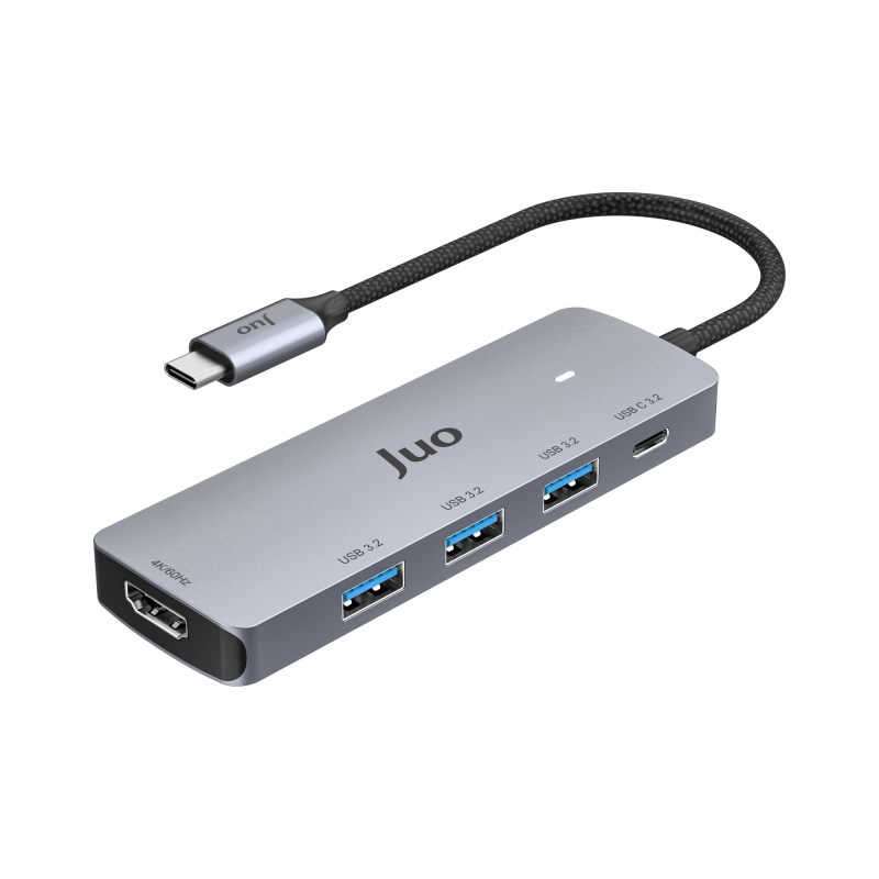 Juo Type-C 5Gbps 100W 4K 60Hz HDMI USB 3.2 Çoklayıcı Hub - 1