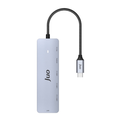 Juo Type-C 5Gbps 100W 4K 60Hz HDMI Gigabit Ethernet Dönüştürücü USB 3.2 Çoklayıcı Hub - 4