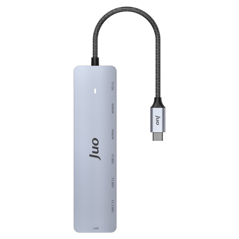 Juo Type-C 2*HDMI Dual MST 4K 60Hz Gigabit Ethetnet Dönüştürücü 100W USB 3.2 Çoklayıcı Hub - 4