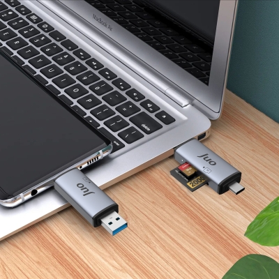 Juo USB 3.2 Type-C ve USB-A OTG SD / Micro SD Hafıza Kart Okuyucu - 6