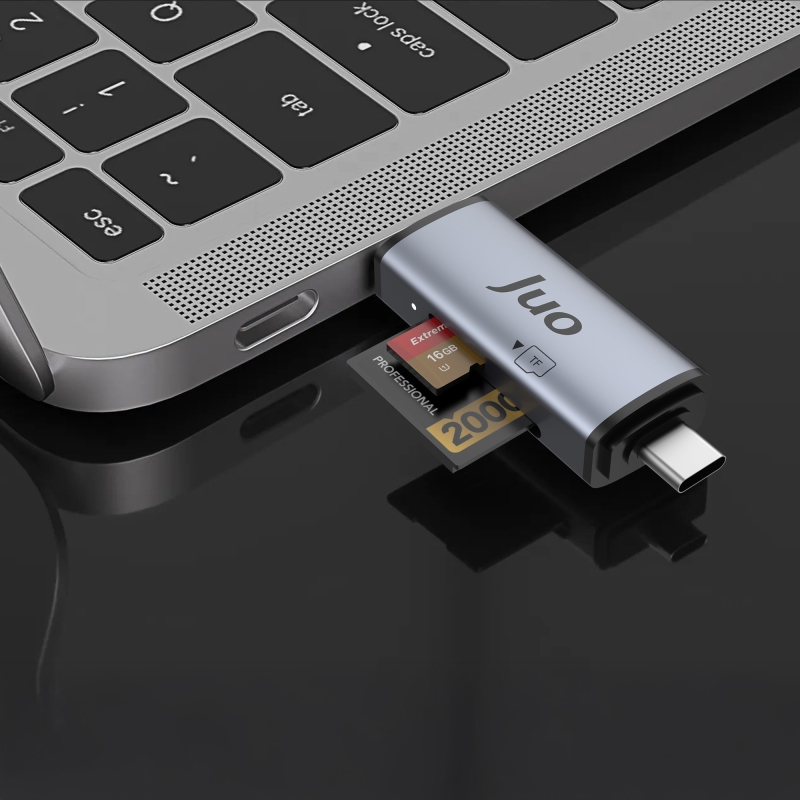 Juo USB 3.2 Type-C ve USB-A OTG SD / Micro SD Hafıza Kart Okuyucu - 7