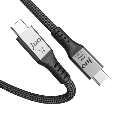 Juo USB 4.0 240W 40Gbps Thunderbolt 4 8K 60Hz USB-C Görüntü Aktarım ve Type-C Hızlı Şarj ve Data Kablosu 2 Metre - 3