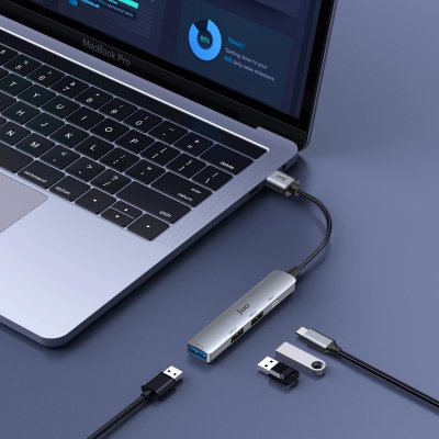 Juo USB-A 4 Portlu USB 3.0 / USB 2.0 Çoklayıcı Dönüştürücü Hub - 6