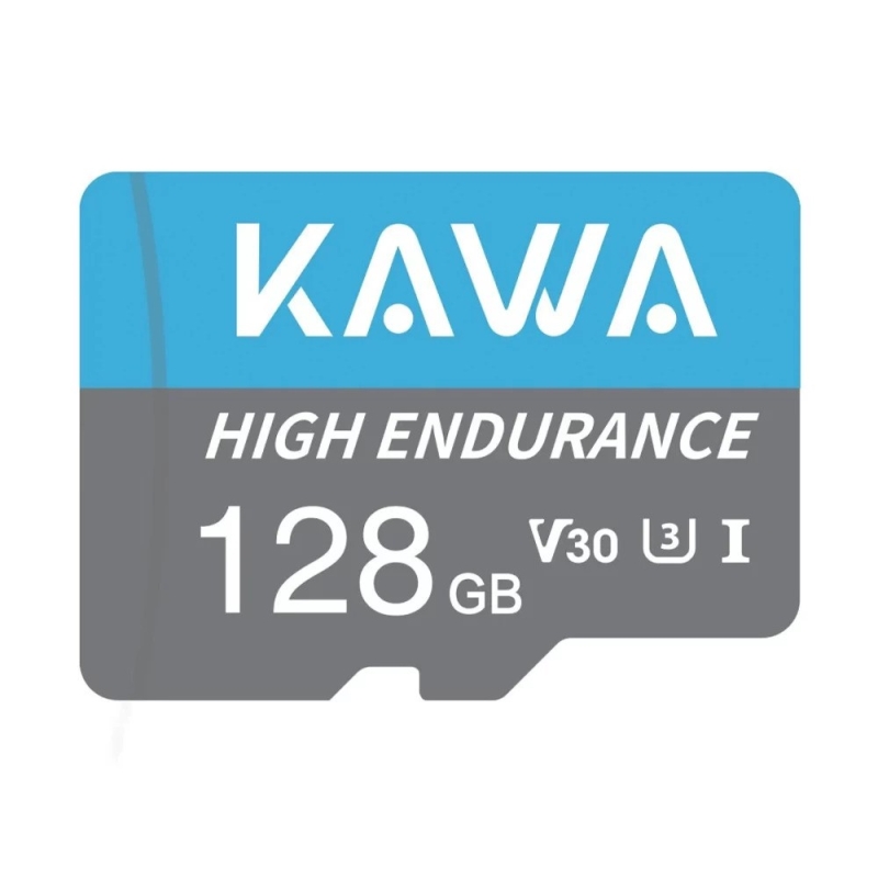 Kawa High Endurance U3 V30 100MB/s Okuma 40MB/s Yazma 128GB Micro SD Hafıza Kartı - 1