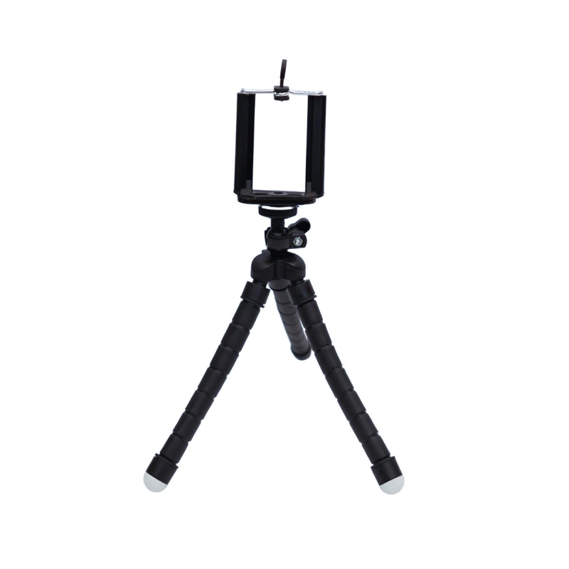 KingMa Esnek Ahtapod Tripod Telefon Tutucu Siyah - 1