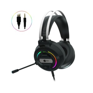 Lenovo Lecoo HT401 Kulak Üstü RGB Gaming Oyuncu Kulaklığı 3.5mm Jack + USB - 1