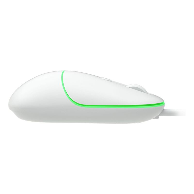 Lenovo Lecoo MS110 RGB Sessiz Tuşlu Kablolu Optik Mouse Beyaz - 5