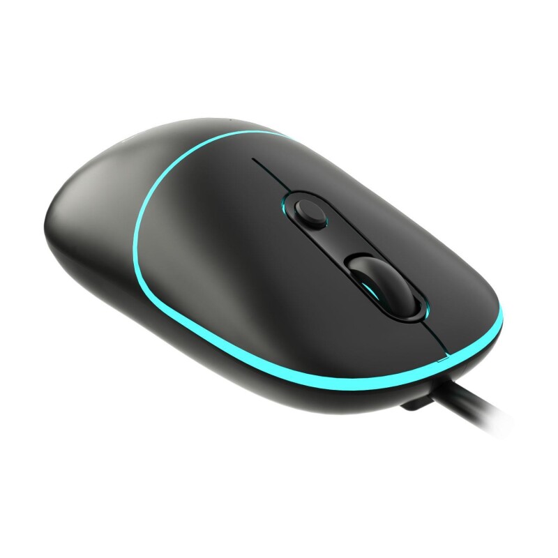 Lenovo Lecoo MS110 RGB Sessiz Tuşlu Kablolu Optik Mouse Siyah - 4