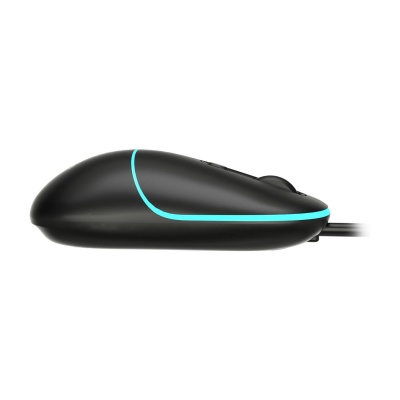 Lenovo Lecoo MS110 RGB Sessiz Tuşlu Kablolu Optik Mouse Siyah - 5