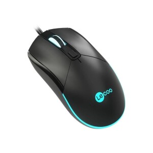 Lenovo Lecoo MS120 Kablolu Optik Mouse Siyah - 1