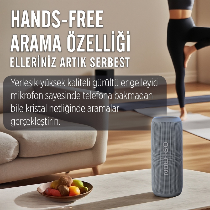 NowGo F6 20W RGB Speaker Su Geçirmez Taşınabilir Kablosuz Bluetooth Hoparlör Yeşil - 11