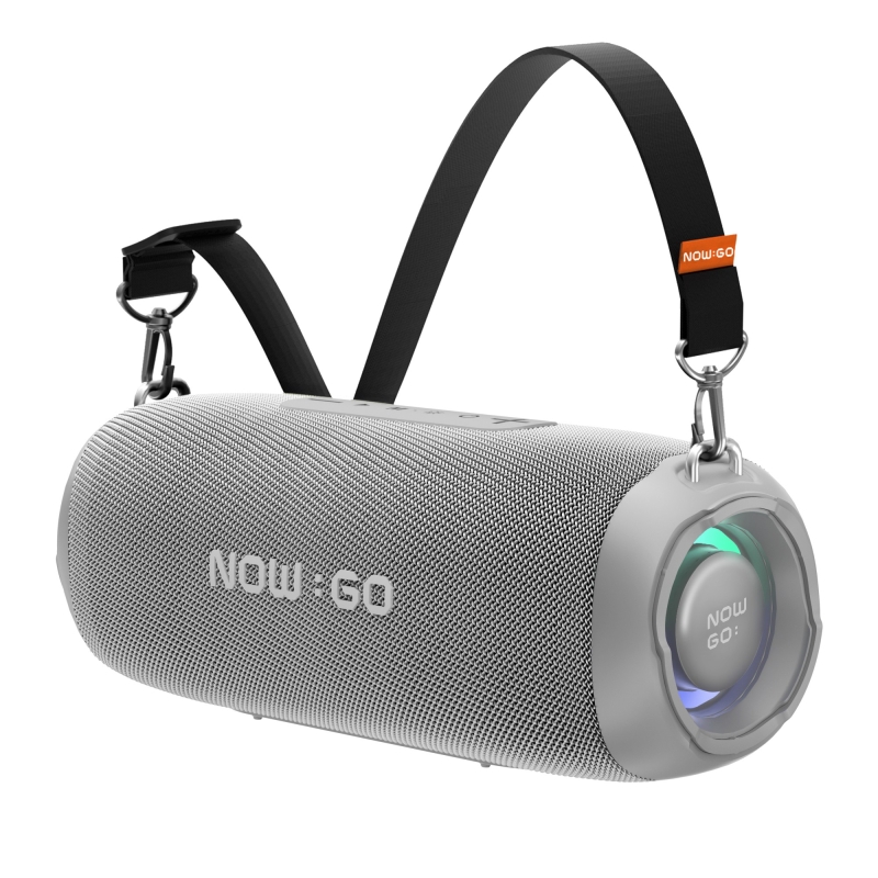 NowGo F8 40W RGB Speaker Su Geçirmez Taşınabilir Kablosuz Bluetooth Hoparlör Gri - 2