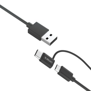 Omars 2'si 1 Arada Type-C Micro USB Şarj ve Data Kablosu 1.2 Metre - 1