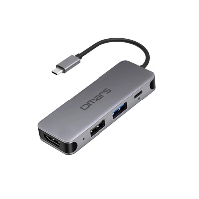 Omars Type-C to 4K HDMI 2*USB-A ve PD Şarj Destekli Hub Çoklayıcı Adaptör - 2