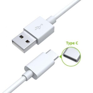 Omars USB Type-C 3A Hızlı Şarj ve Data Kablosu Beyaz 1 Metre - 4