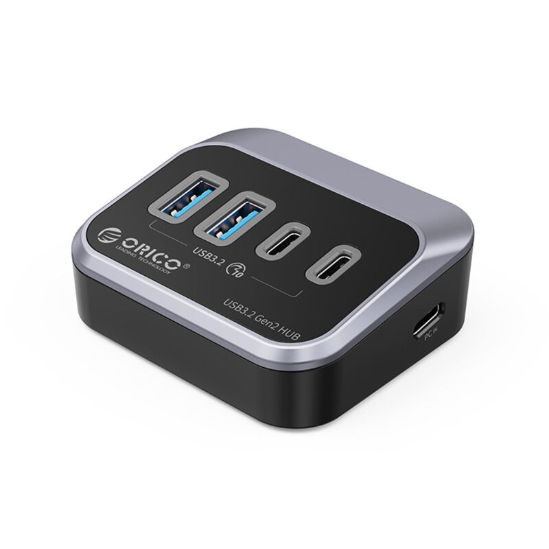 Orico 4 Portlu Type-C Bağlantılı USB3.2 GEN2 Type-C Portlu Çoklayıcı HUB - 1