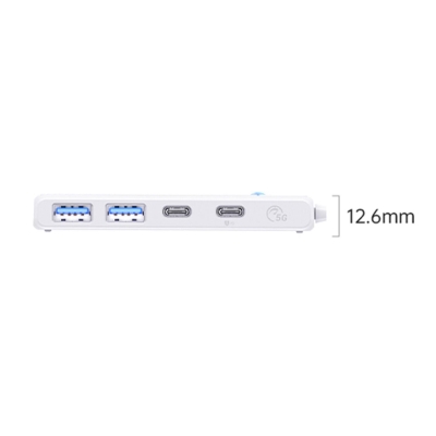 Orico 4 Portlu Type-C to USB 3.0 / Type-C PD 100W Yüksek Hızlı 5Gbps HUB Çoklayıcı Beyaz - 4