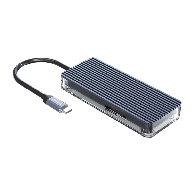 Orico 6 Portlu USB 3.0 HDMI 4K@30Hz TF/SD Kart Okuyucu Çoklayıcı HUB Gri - 2