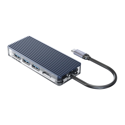 Orico 6 Portlu USB 3.0 HDMI 4K@30Hz TF/SD Kart Okuyucu Çoklayıcı HUB Gri - 4