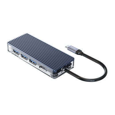 Orico 7 Portlu USB 3.0 100W HDMI TF/SD Kart Okuyucu Çoklayıcı HUB Gri - 1