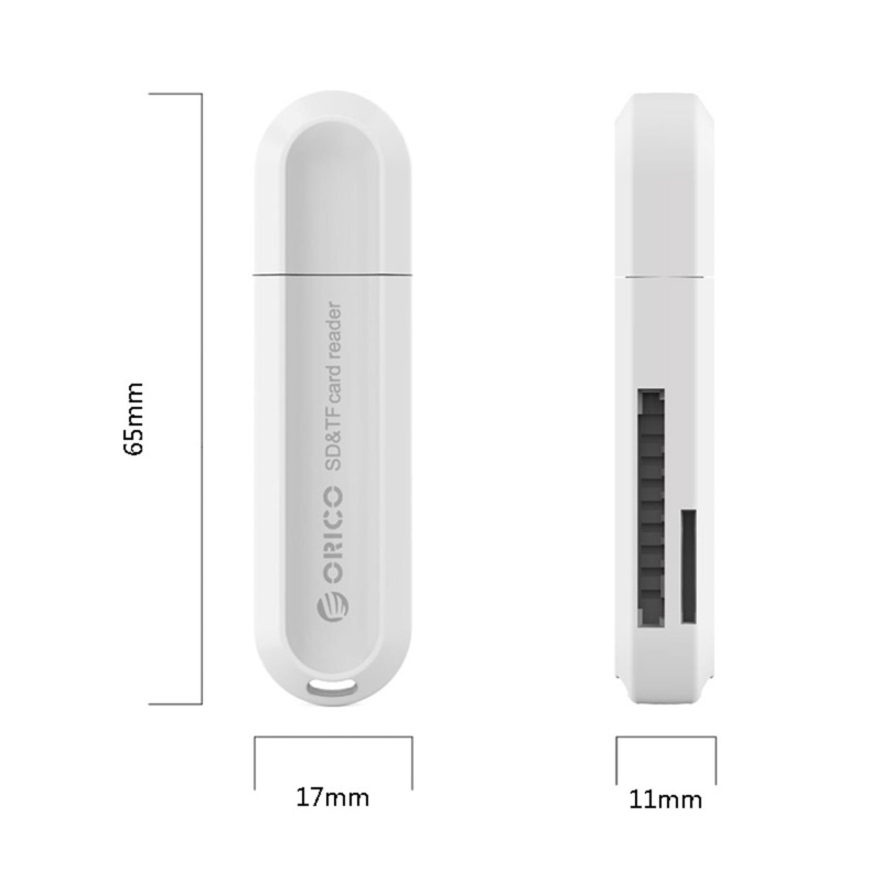 Orico CRS21 USB 3.0 SD TF Micro SD Kart Okuyucu Beyaz - 4