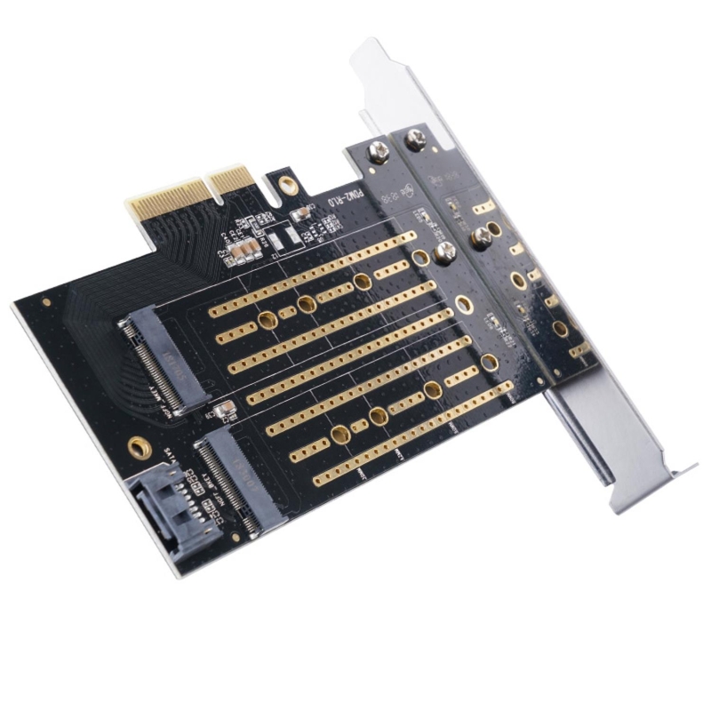 Orico PCI-E 3.0 x4 M.2 NVME ve NGFF SSD Çift Slot Dönüştürücü Adaptör Kartı - 2