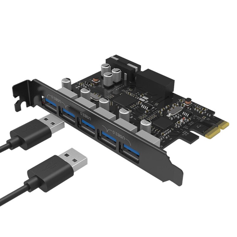 Orico PCI Express 1x 5 Portlu USB 3.0 Çoklayıcı Kart - 5