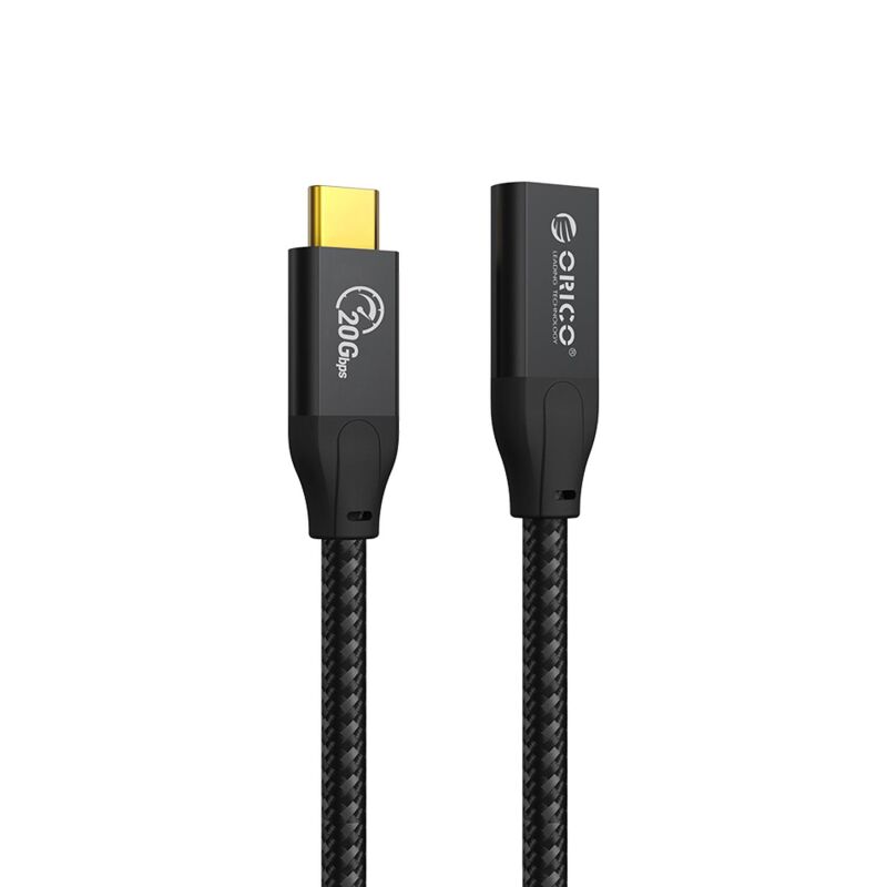 Orico PD100W 5A 20Gbps USB-C 3.2 Gen2*2 4K@60Hz Örgülü Uzatma Kablosu 1 Metre - 1