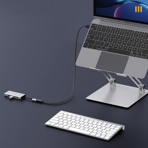 Orico PD100W 5A 20Gbps USB-C 3.2 Gen2*2 4K@60Hz Örgülü Uzatma Kablosu 1 Metre - 3