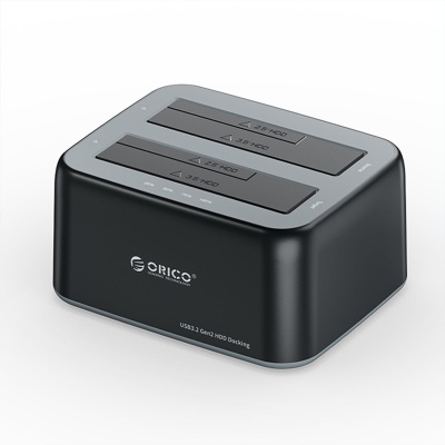 Orico Type-C 3.2 2Bay 2.5/3.5 inç SATA HDD SSD Dock Station - 1