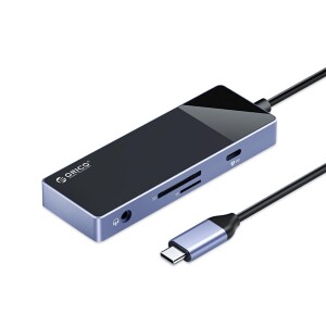 Orico Type-C PD100W 4K 30Hz HDMI 3.5mm Jak SD TF Kart Okuyucu 3 USB Portlu Hub Çoklayıcı - 1