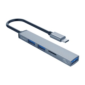 Orico Type-C to 3 Portlu USB 3.0 Çoklayıcı TF Micro SD Kart Okuyucu Hub - 1